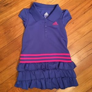 Girls Adidas Blue & Pink Dress